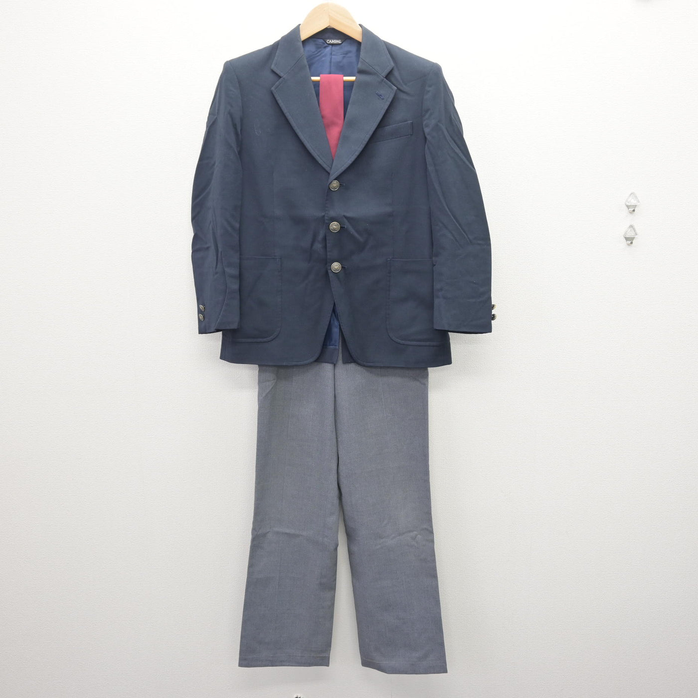 【中古】神奈川県 もえぎ野中学校 男子制服 4点 (ブレザー・ズボン・ズボン) sf121848