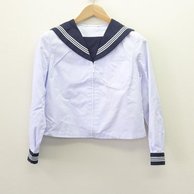 【中古】富山県 高陵中学校 女子制服 2点 (セーラー服・スカート) sf121851