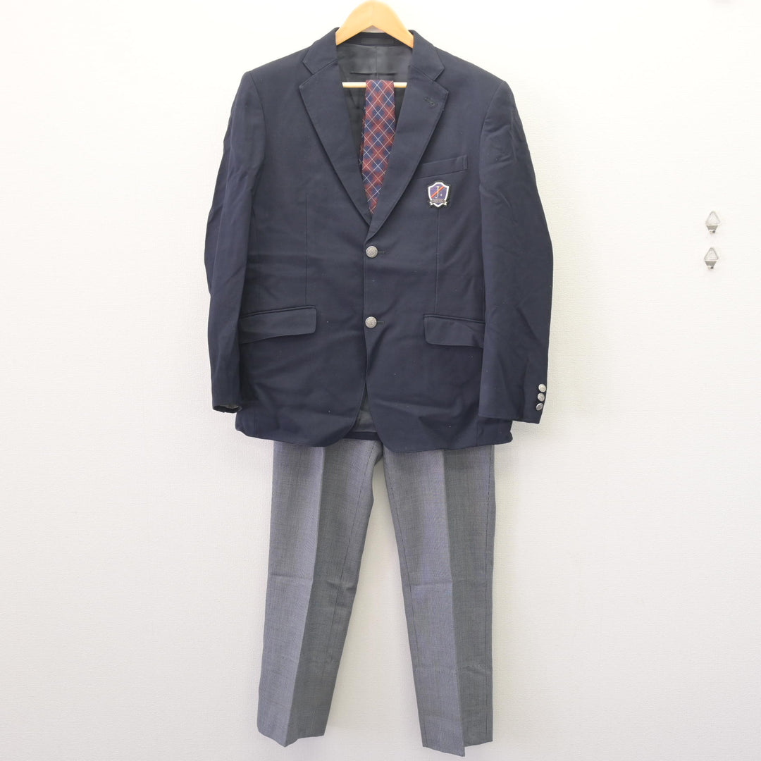 中古】宮城県 仙台城南高等学校 男子制服 4点 (ブレザー・ズボン