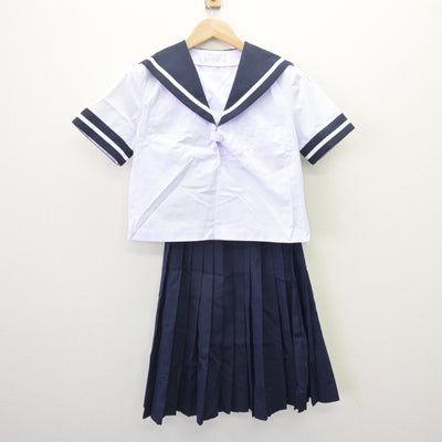 【中古】香川県 屋島中学校 女子制服 5点 (セーラー服・セーラー服・スカート) sf121869