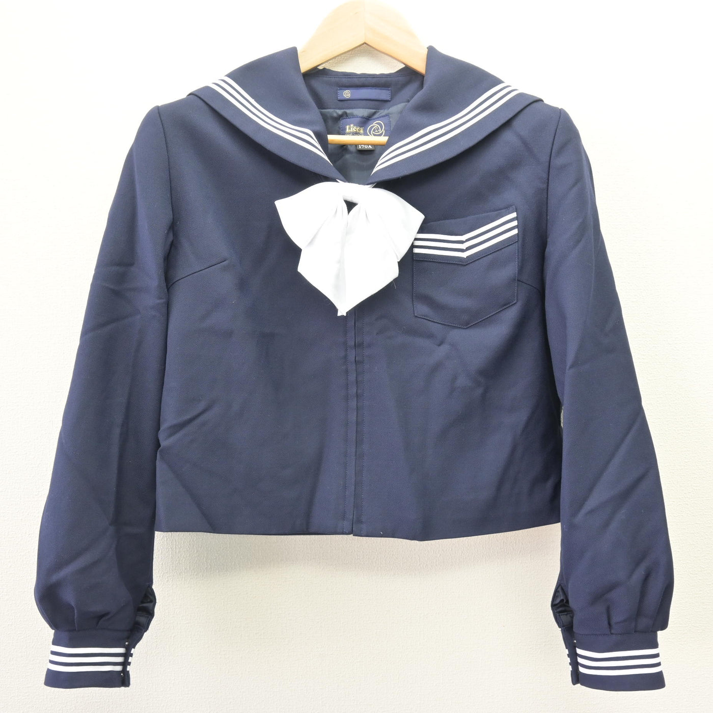 【中古】奈良県 天理市立北中学校 女子制服 3点 (セーラー服・スカート) sf121901