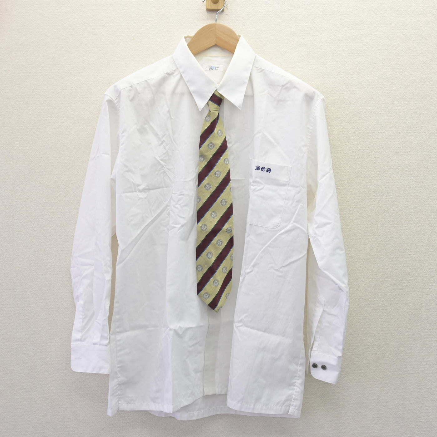 【中古】静岡県 聖隷クリストファー高等学校 男子制服 4点 (ブレザー・シャツ・ズボン) sf121921