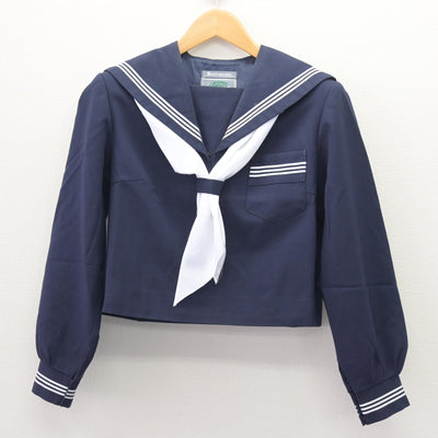 【中古】静岡県 細江中学校 女子制服 3点 (セーラー服・スカート) sf121927