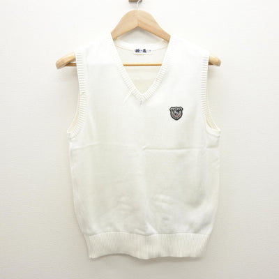 【中古】福岡県 九州産業大学付属九州産業高校 女子制服 2点 (ニットベスト・ブラウス) sf121947