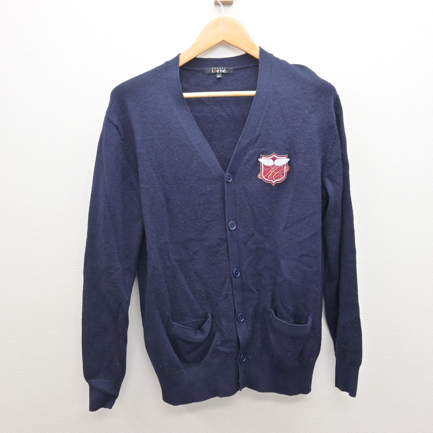 【中古】埼玉県 川越市立川越高等学校 女子制服 3点 (セーラー服・ニット・スカート) sf121950