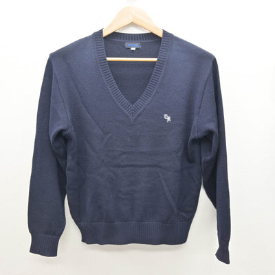 【中古】東京都 立川国際中等教育学校/後期課程 女子制服 3点 (ニット・ニットベスト) sf121953