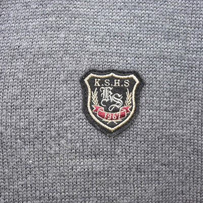 【中古】福岡県 九州産業大学付属九州産業高校 女子制服 2点 (ニット・シャツ) sf121962