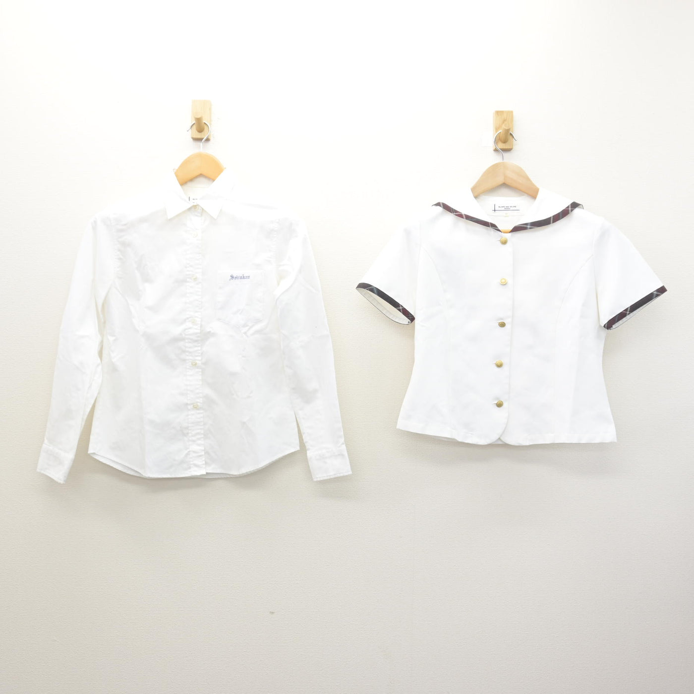 【中古】愛知県 清林館高等学校 女子制服 2点 (シャツ・セーラー服) sf121970