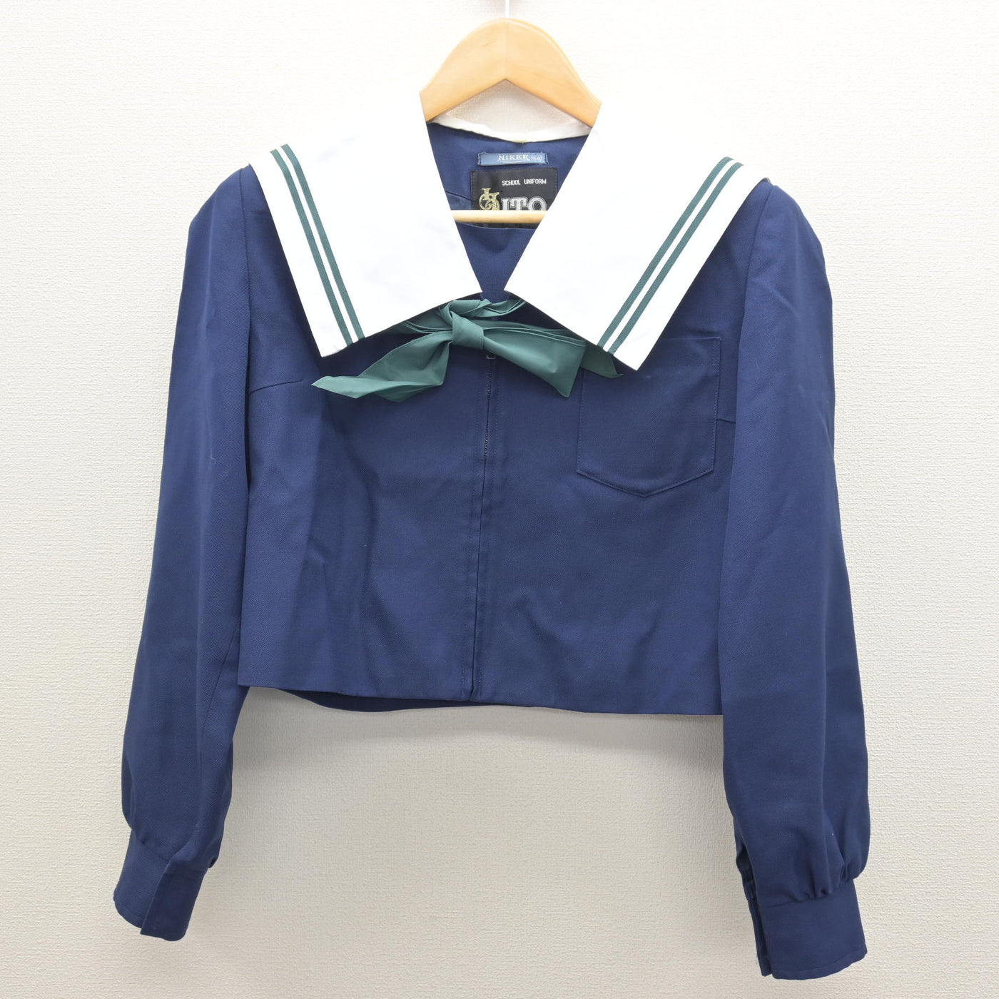【中古】愛知県 高森台中学校 女子制服 3点 (セーラー服・スカート) sf121995
