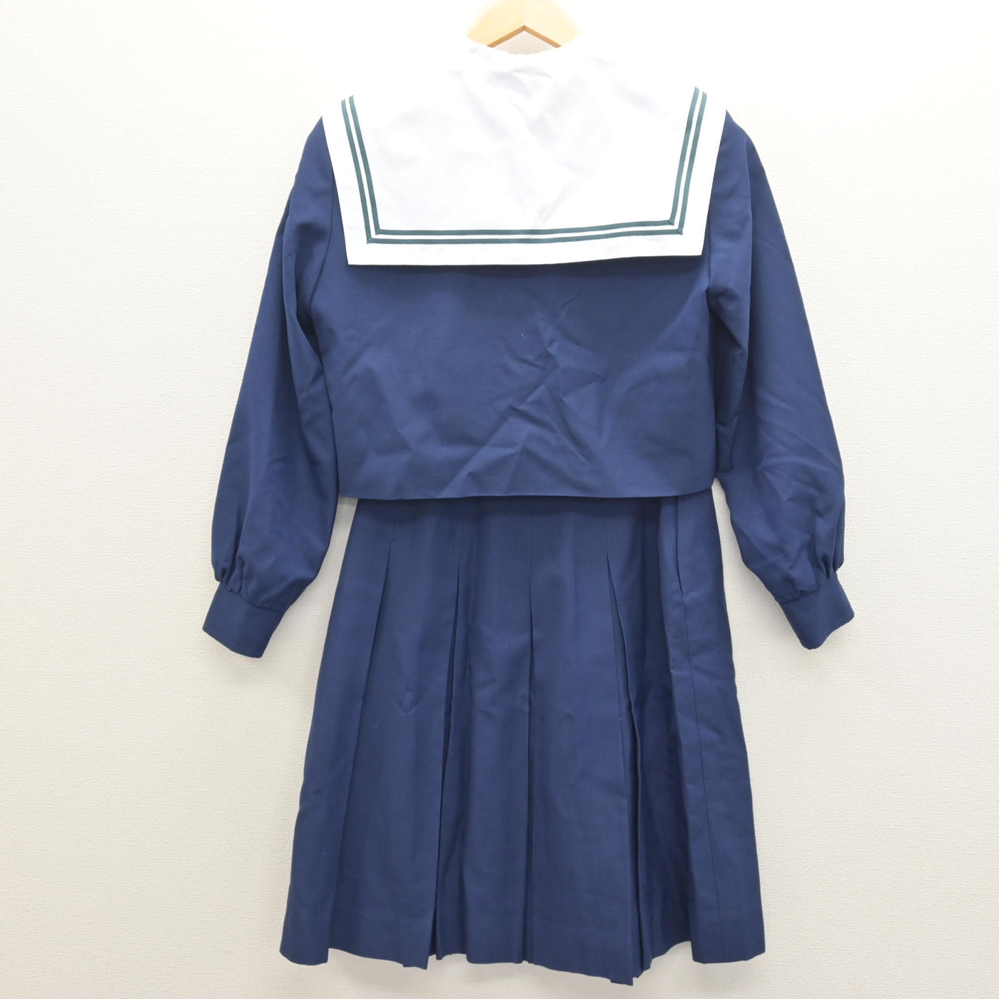【中古】愛知県 高森台中学校 女子制服 3点 (セーラー服・スカート) sf121996