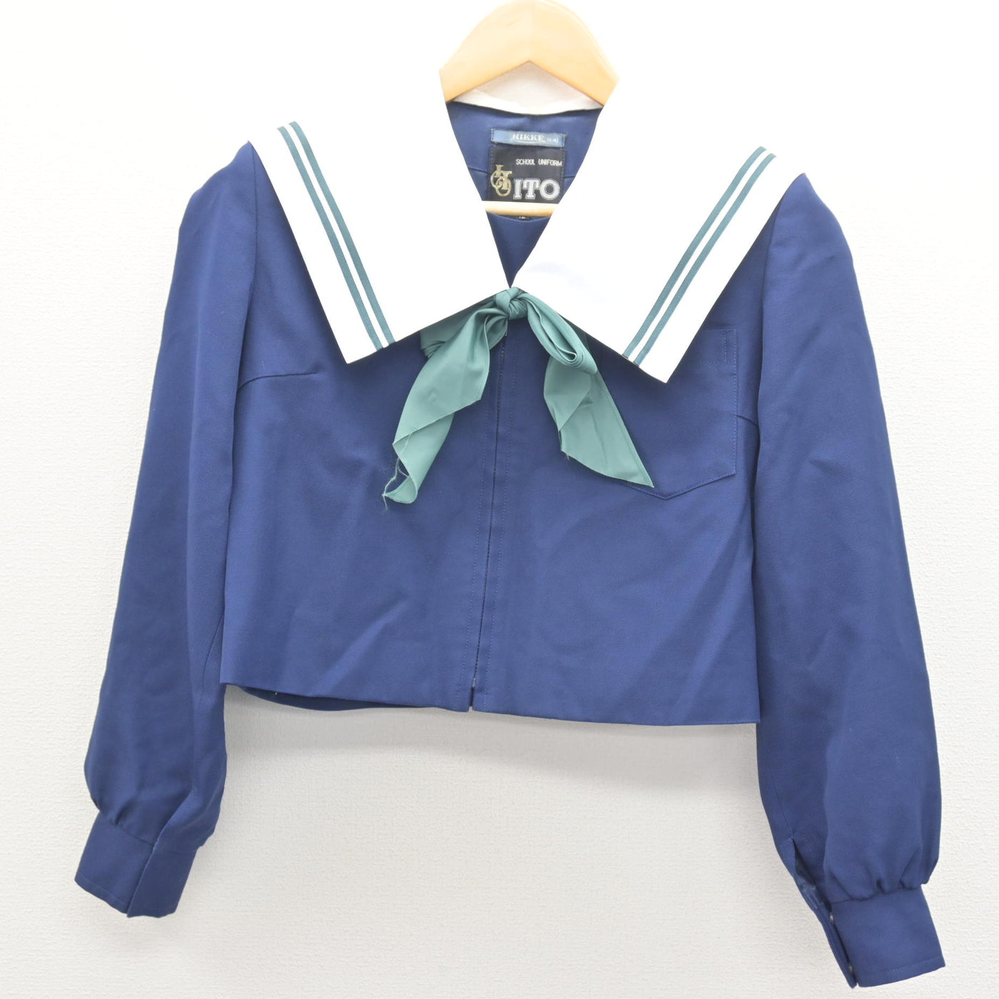 【中古】愛知県 高森台中学校 女子制服 3点 (セーラー服・スカート) sf121996