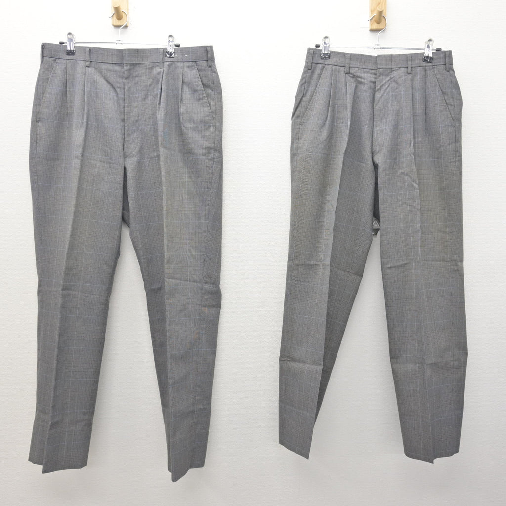 中古】富山県 不二越工業高等学校 男子制服 2点 (ズボン・ズボン 