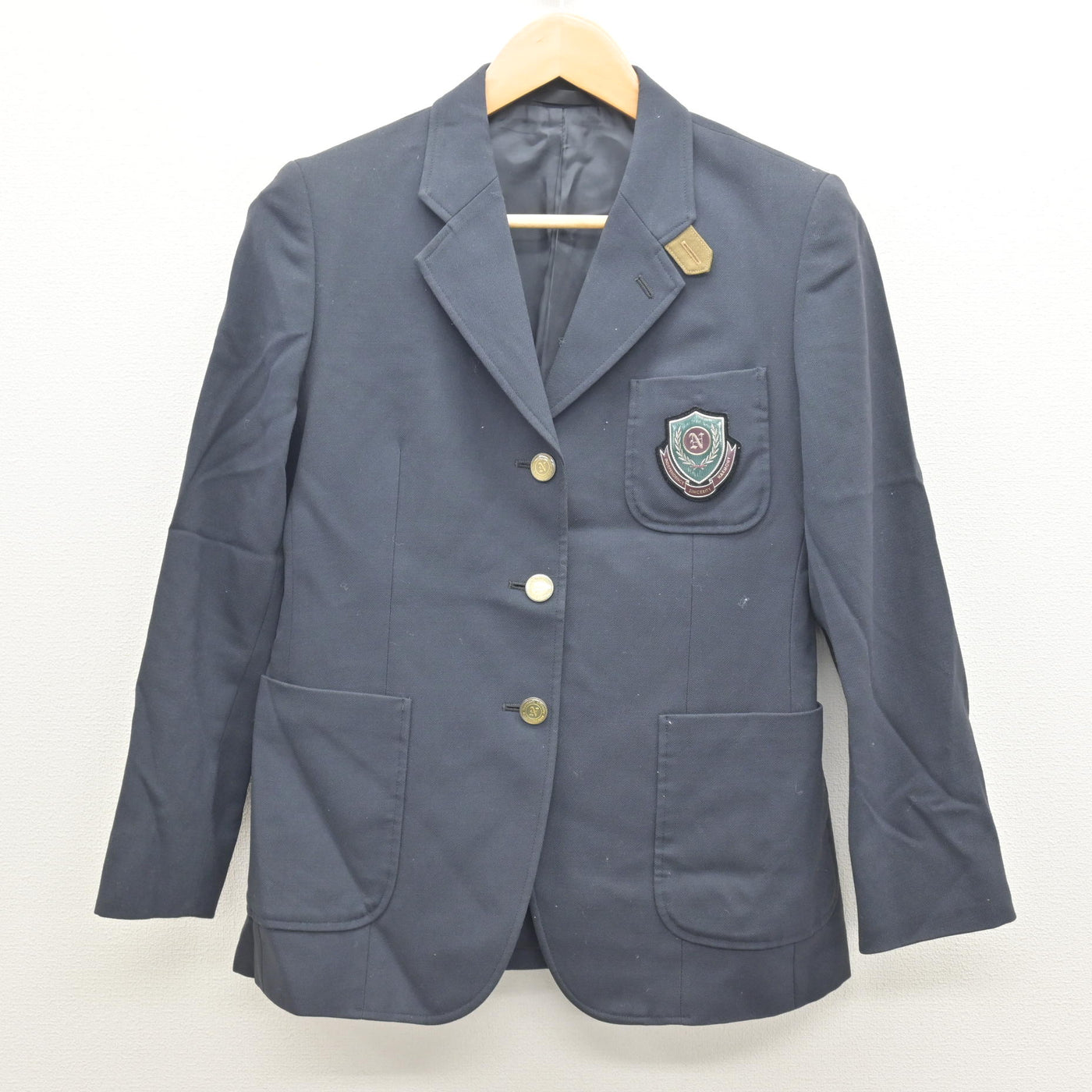 【中古】茨城県 土浦日本大学高等学校 女子制服 4点 (ブレザー・シャツ・スカート) sf122005