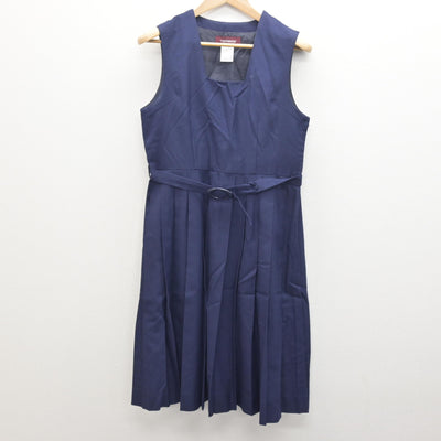 【中古】鹿児島県 天保山中学校 女子制服 3点 (セーラー服・ジャンパースカート) sf122009