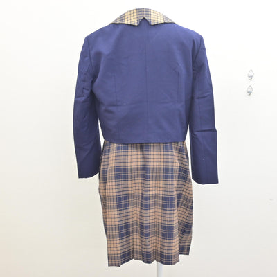 【中古】熊本県 秀岳館高等学校 女子制服 3点 (ブレザー・ジャンパースカート・ブラウス) sf122011