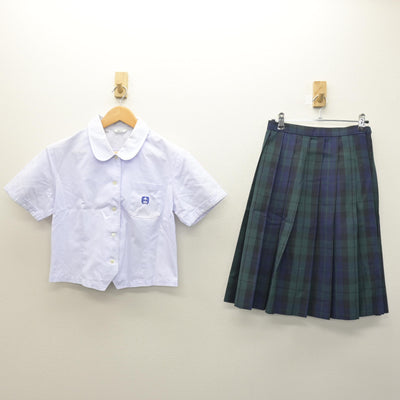 【中古】宮崎県 鵬翔高等学校 女子制服 2点 (ブラウス・スカート) sf122012
