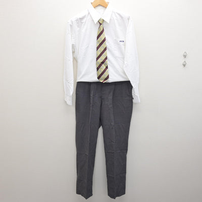 【中古】静岡県 聖隷クリストファー高等学校 男子制服 4点 (ブレザー・シャツ・ズボン) sf122015