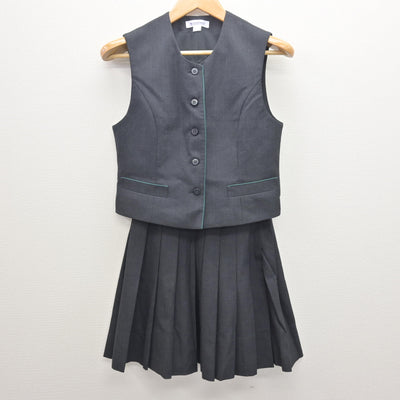 【中古】神奈川県 鎌倉女子大学高等部 女子制服 4点 (ブレザー・ベスト・スカート) sf122019