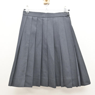 【中古】神奈川県 鎌倉女子大学高等部 女子制服 3点 (ニットベスト・スカート) sf122021