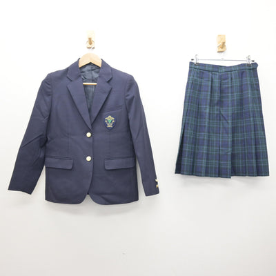 【中古】神奈川県 星槎中学校 女子制服 2点 (ブレザー・スカート) sf122022