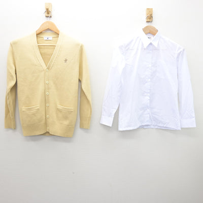 【中古】神奈川県 星槎中学校 女子制服 2点 (ニット・シャツ) sf122024