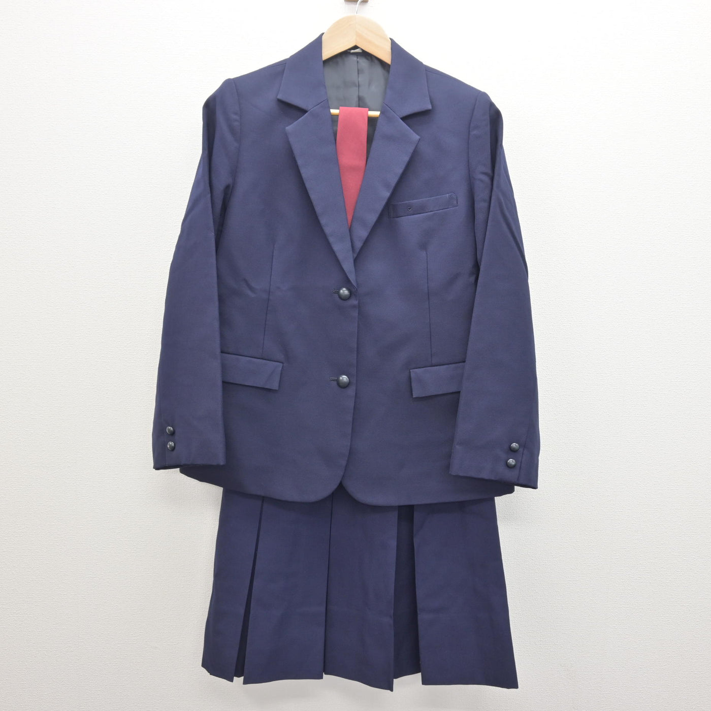 【中古】奈良県 桜井高等学校 女子制服 3点 (ブレザー・スカート) sf122027