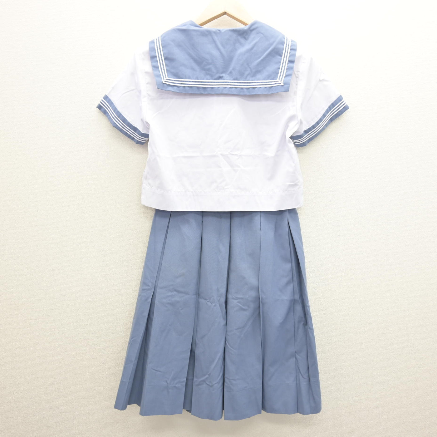 【中古】熊本県 八代市立第七中学校 女子制服 5点 (セーラー服・スカート) sf122030