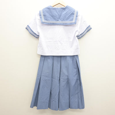 【中古】熊本県 八代市立第七中学校 女子制服 5点 (セーラー服・スカート) sf122030