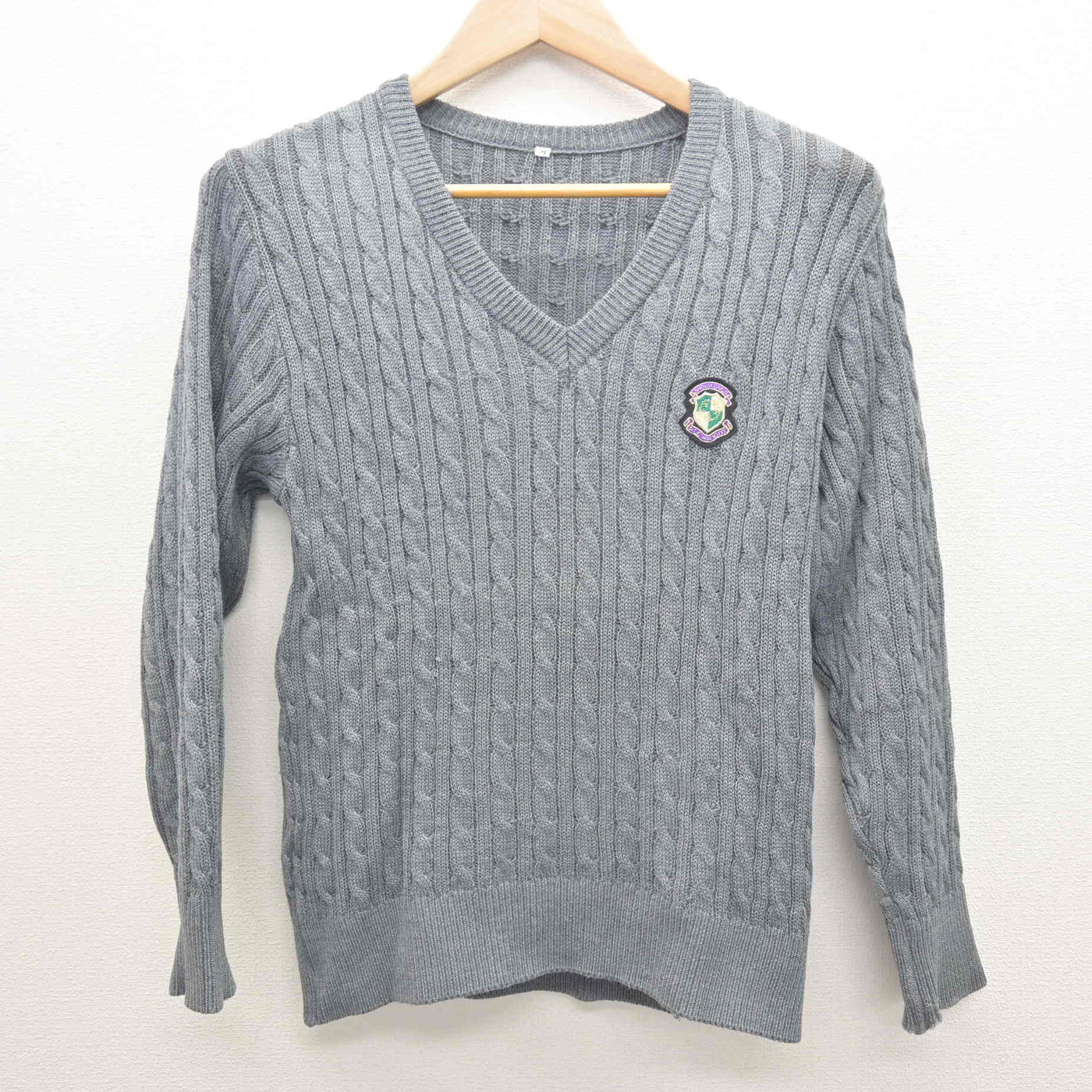 【中古】千葉県 昭和学院秀英高等学校 女子制服 2点 (ニットベスト・ニット) sf122037