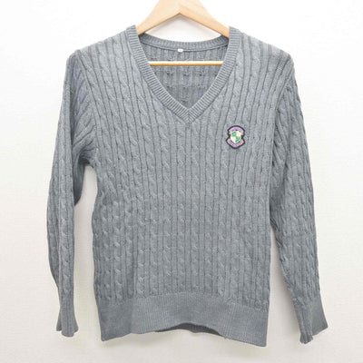 【中古】千葉県 昭和学院秀英高等学校 女子制服 2点 (ニットベスト・ニット) sf122037