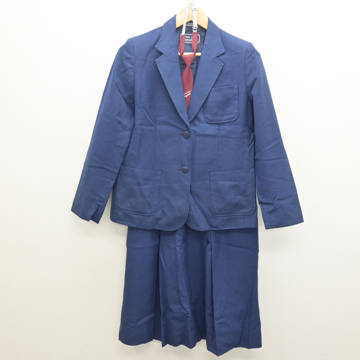 【中古】埼玉県 住吉中学校 女子制服 4点 (ブレザー・ベスト・スカート) sf122043