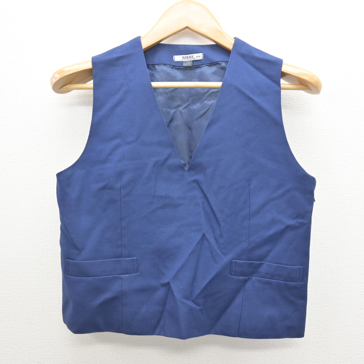 【中古】埼玉県 住吉中学校 女子制服 2点 (ベスト・スカート) sf122044