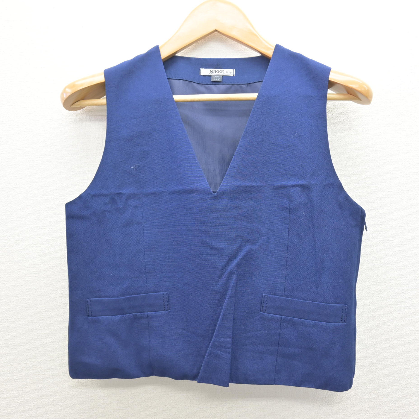 【中古】埼玉県 住吉中学校 女子制服 2点 (ベスト・スカート) sf122045