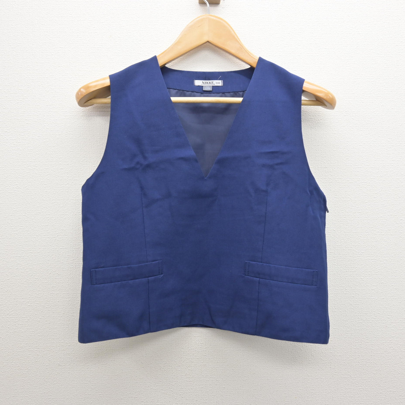 【中古】埼玉県 住吉中学校 女子制服 2点 (ベスト・スカート) sf122047