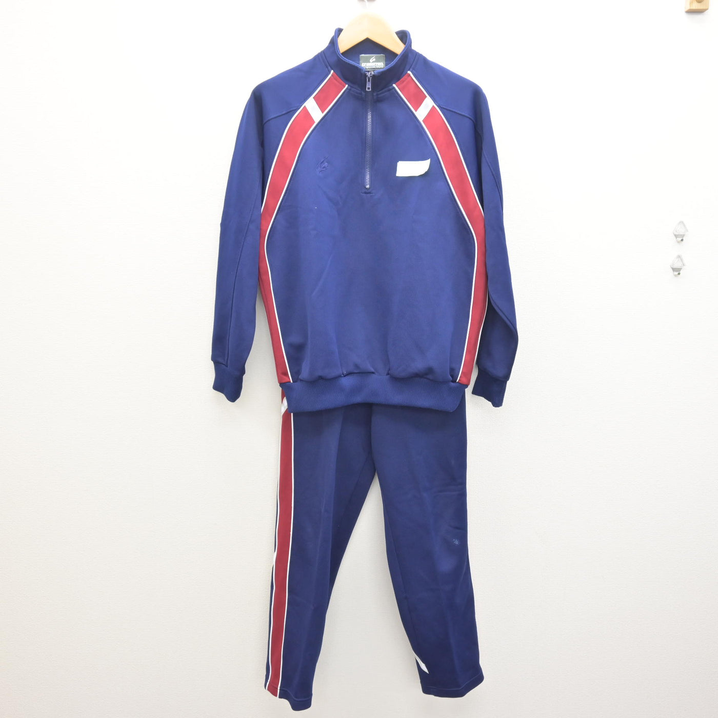 【中古】埼玉県 住吉中学校 男子制服 2点 (ジャージ 上・ジャージ 下) sf122050