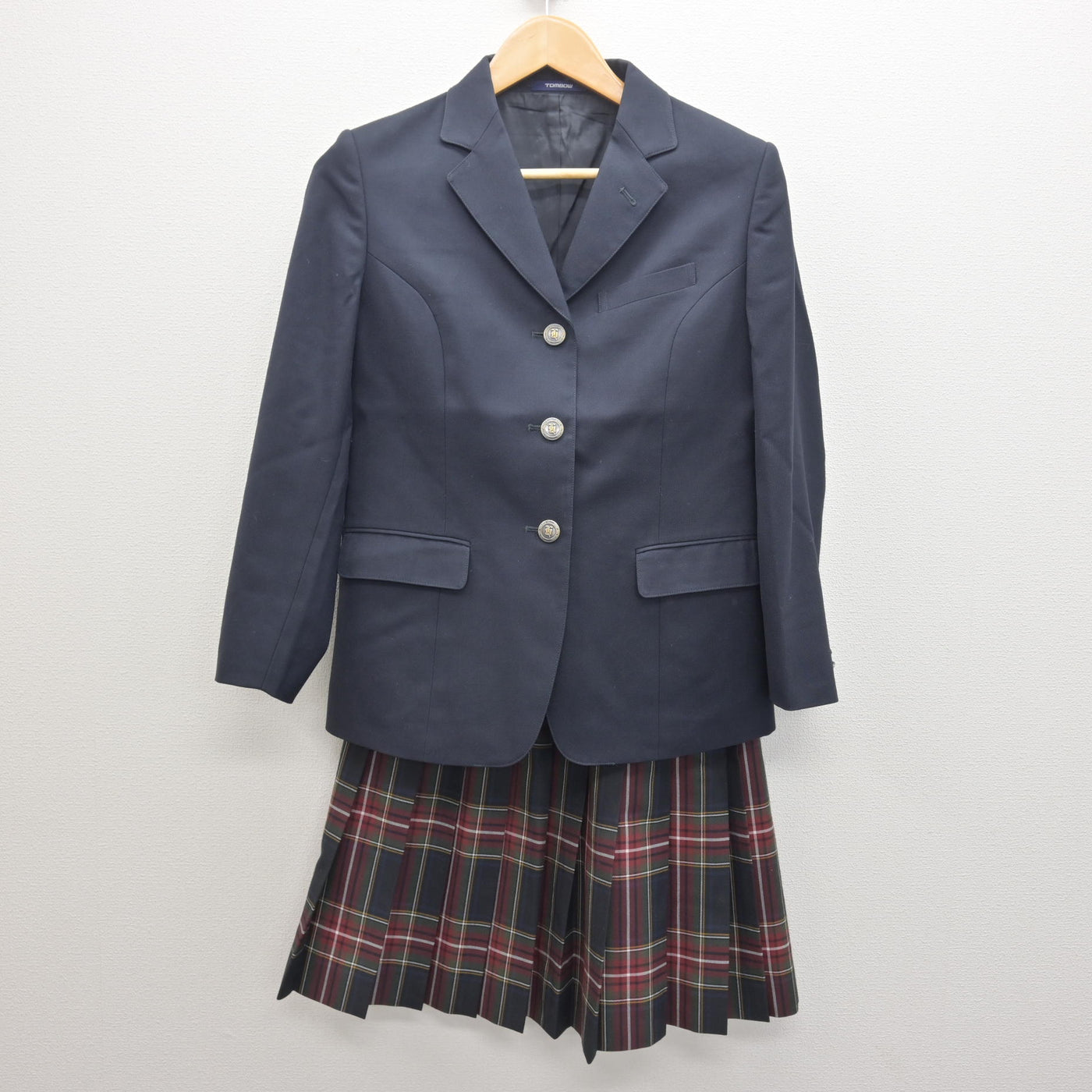 【中古】神奈川県 東山田中学校 女子制服 2点 (ブレザー・スカート) sf122052