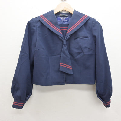 【中古】千葉県 東深井中学校 女子制服 3点 (セーラー服・ジャンパースカート) sf122055