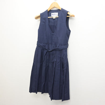 【中古】千葉県 東深井中学校 女子制服 1点 (ジャンパースカート) sf122056