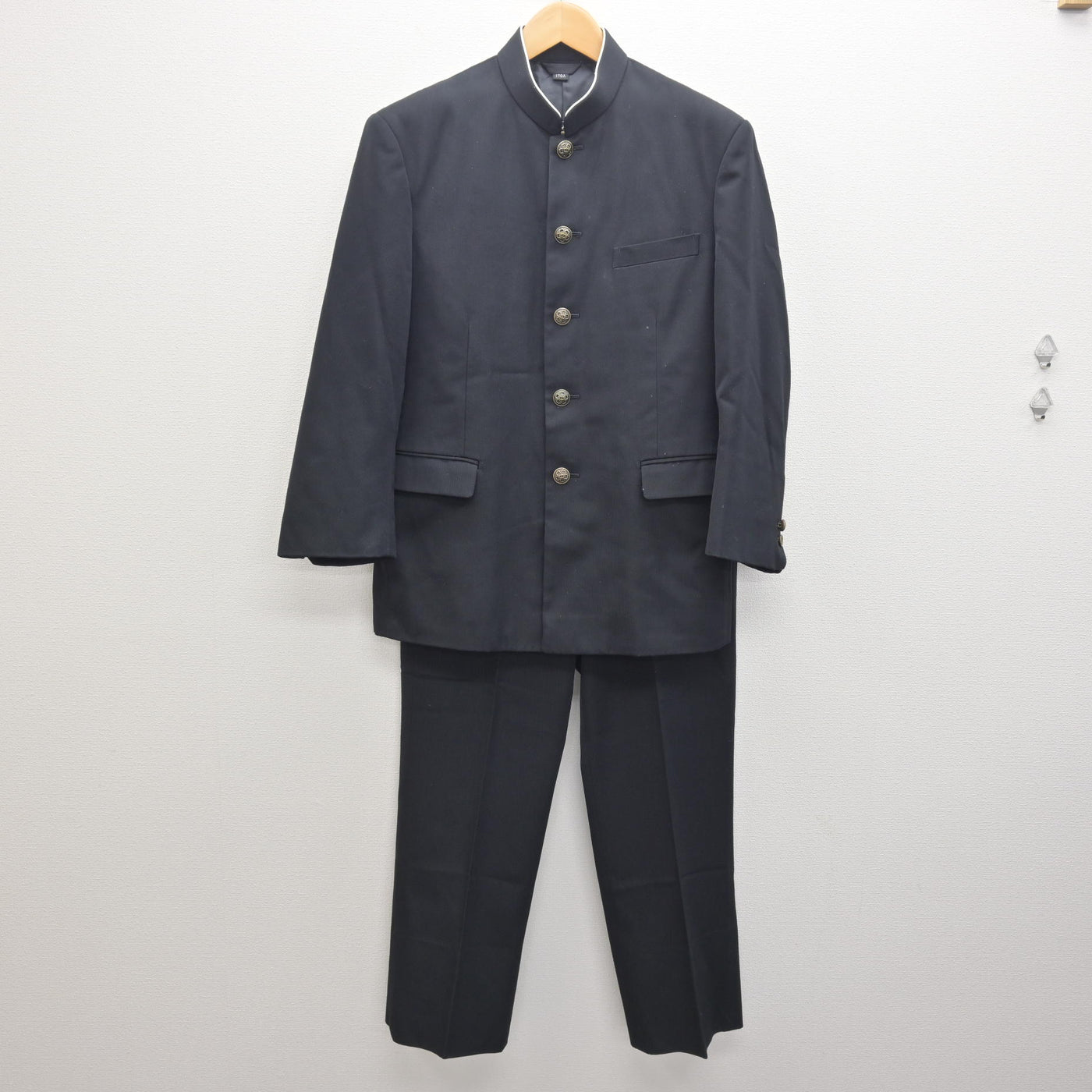 【中古】千葉県 東深井中学校 男子制服 3点 (学ラン・ズボン) sf122057