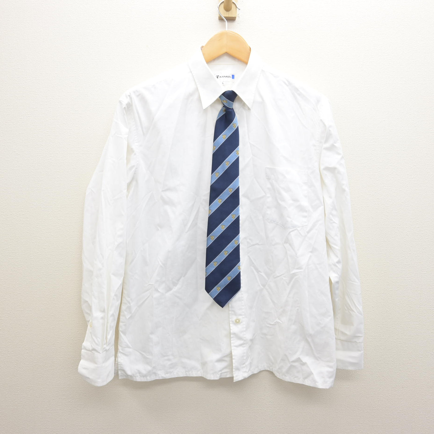 【中古】千葉県 流山北高等学校 男子制服 4点 (ブレザー・シャツ・ズボン) sf122058