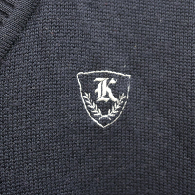 【中古】千葉県 流山北高等学校 男子制服 2点 (ニット・シャツ) sf122059