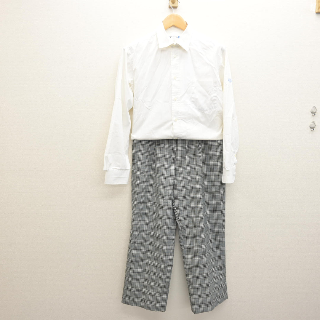 中古】千葉県 流山北高等学校 男子制服 2点 (シャツ・ズボン) sf122060 
