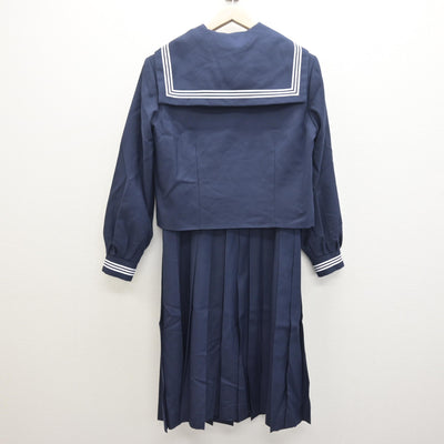【中古】千葉県 湖北中学校 女子制服 4点 (セーラー服・ジャンパースカート) sf122068