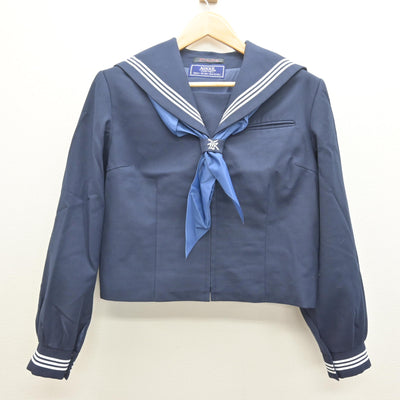 【中古】千葉県 湖北中学校 女子制服 4点 (セーラー服・ジャンパースカート) sf122068