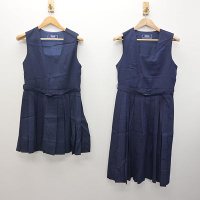 【中古】千葉県 湖北中学校 女子制服 3点 (セーラー服・ジャンパースカート) sf122069