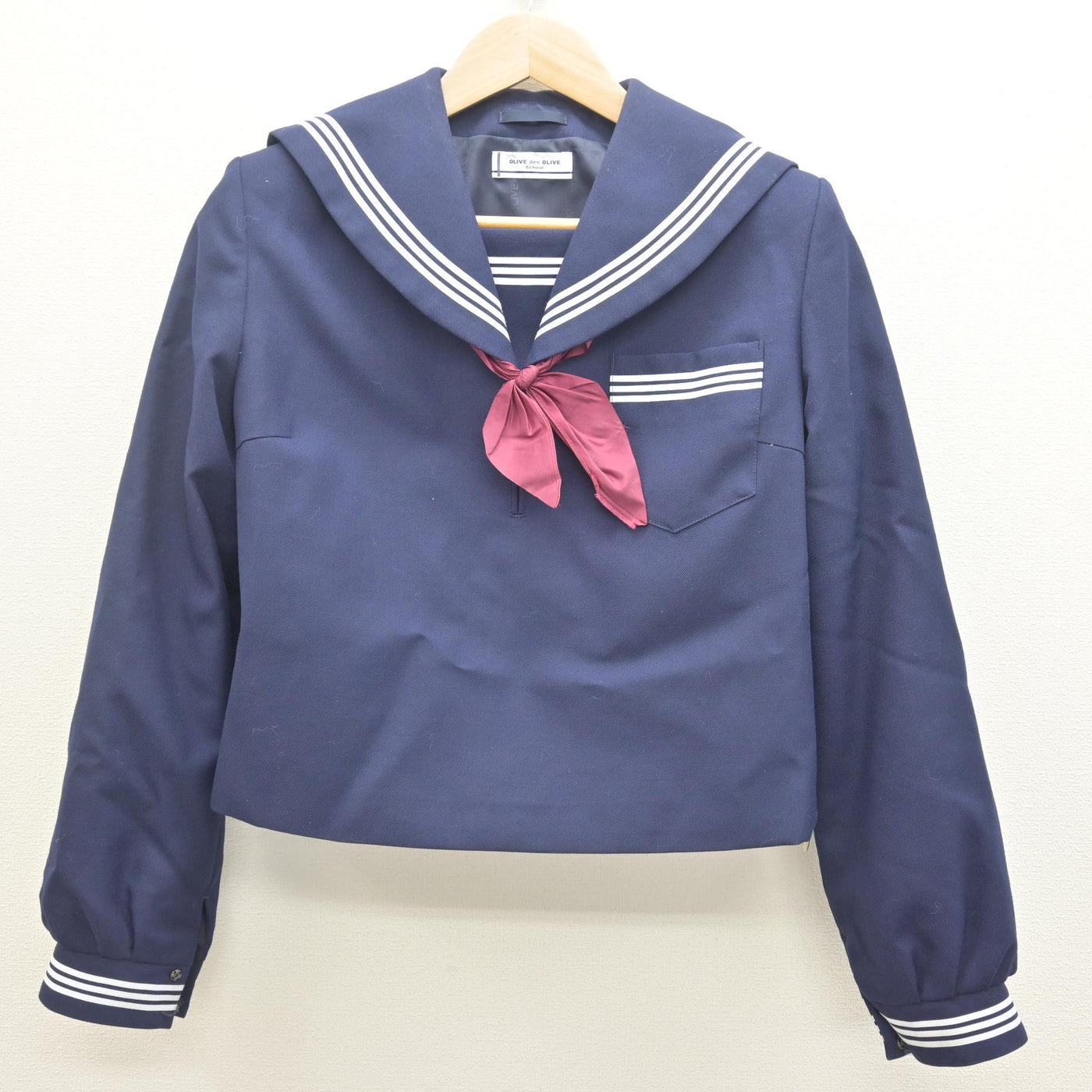【中古】茨城県 常北中学校 女子制服 3点 (セーラー服・ジャンパースカート) sf122072