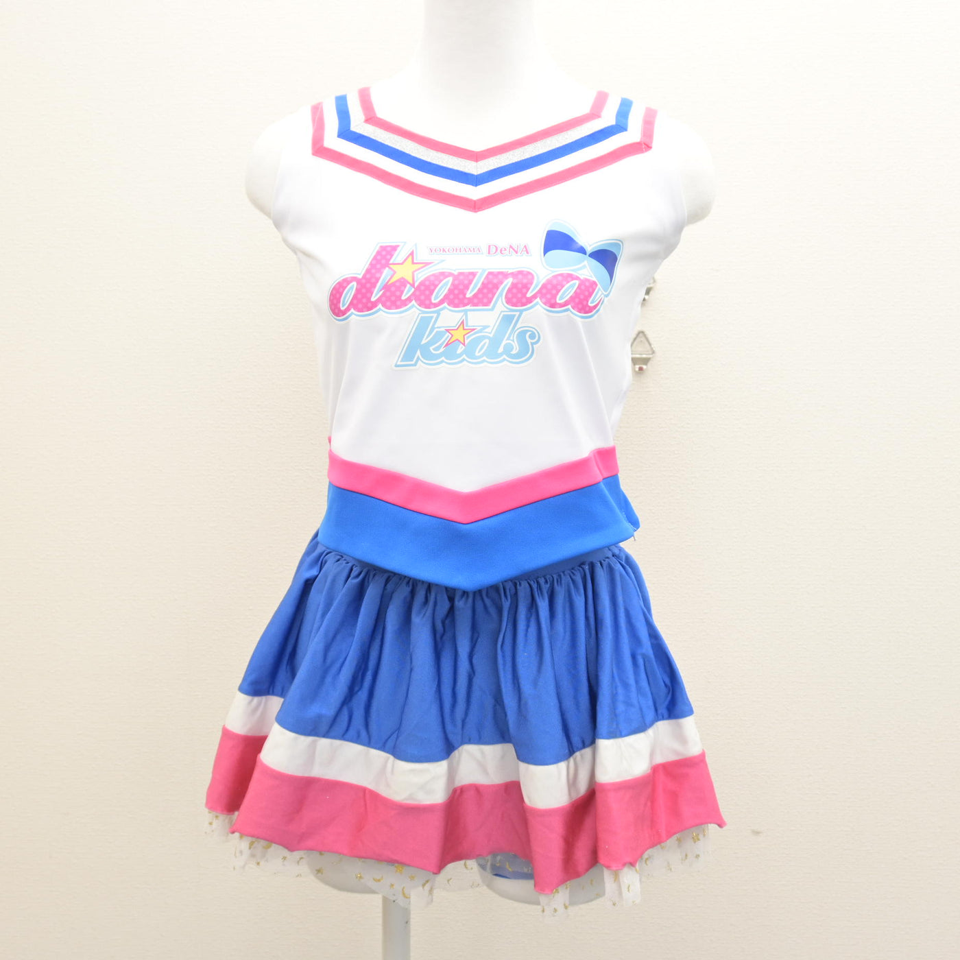 【中古】神奈川県 横浜DeNAベイスターズチアスクールユニフォーム 女子制服 2点 (チアユニフォーム 上・チアユニフォーム 上) sf122076