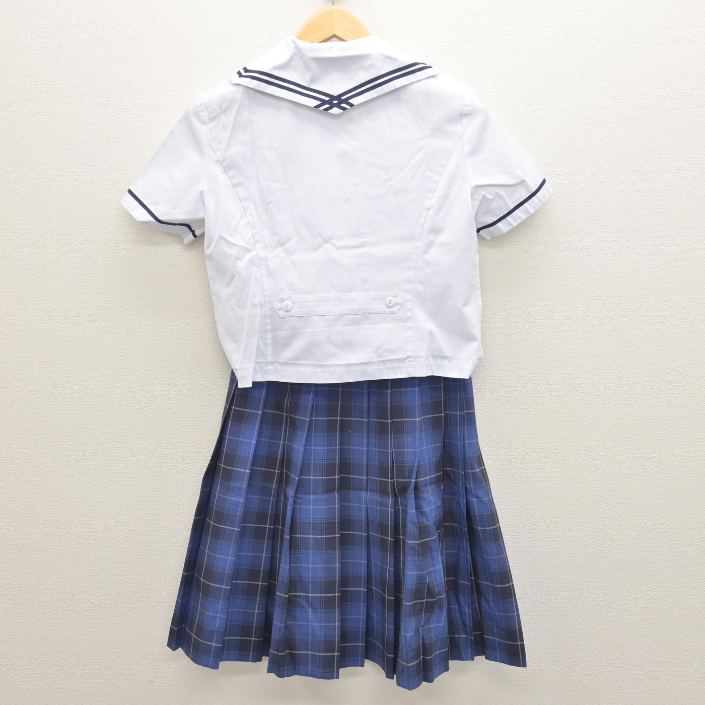 【中古】埼玉県 栄東中学校 女子制服 3点 (ブラウス・スカート) sf122084