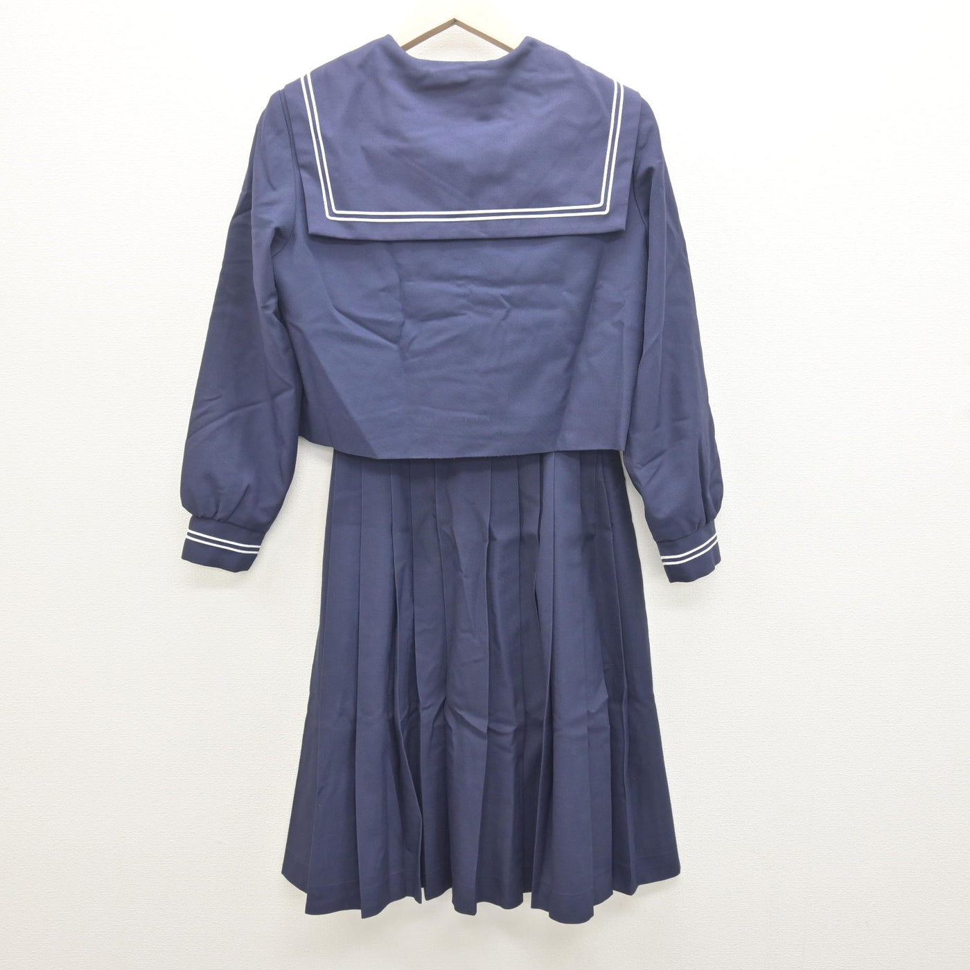 【中古】静岡県 東陽中学校 女子制服 3点 (セーラー服・スカート) sf122088