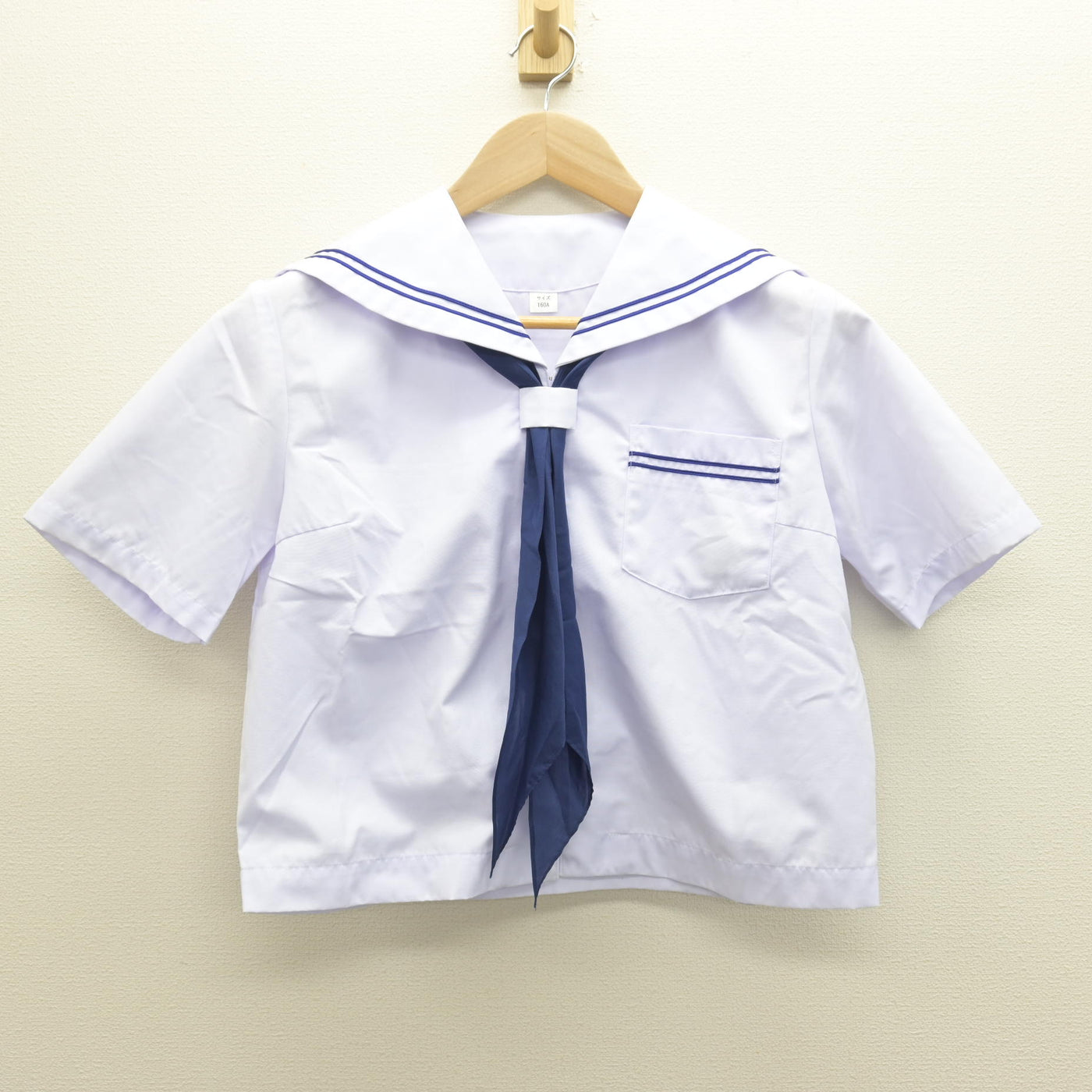 【中古】静岡県 東陽中学校 女子制服 3点 (セーラー服・スカート) sf122092